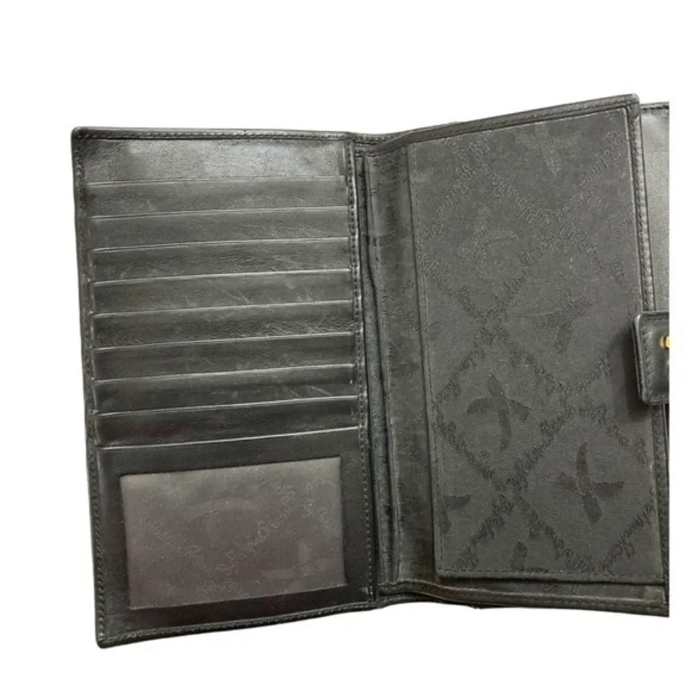 Paloma Picasso black leather wallet